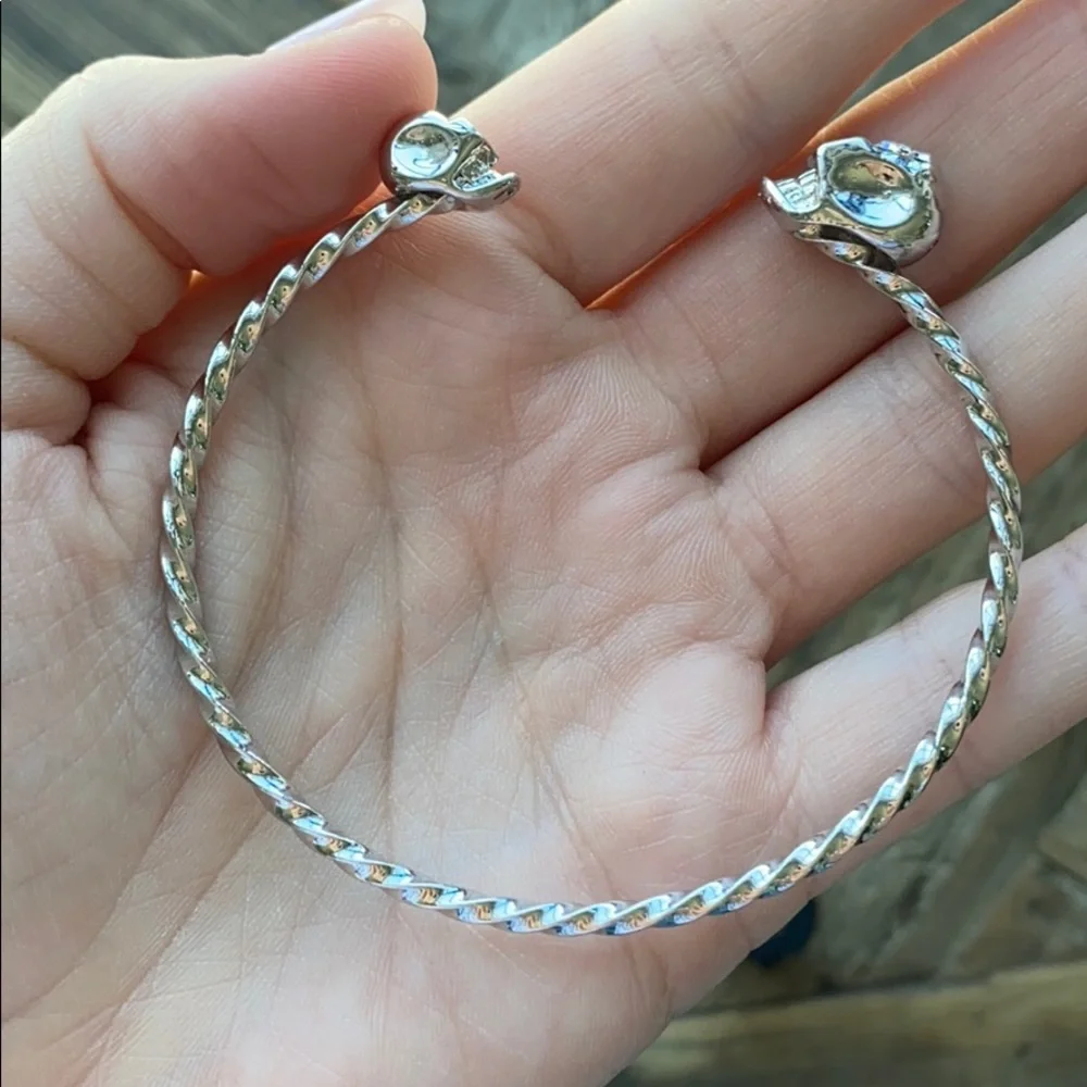 Silver Skull Cuff